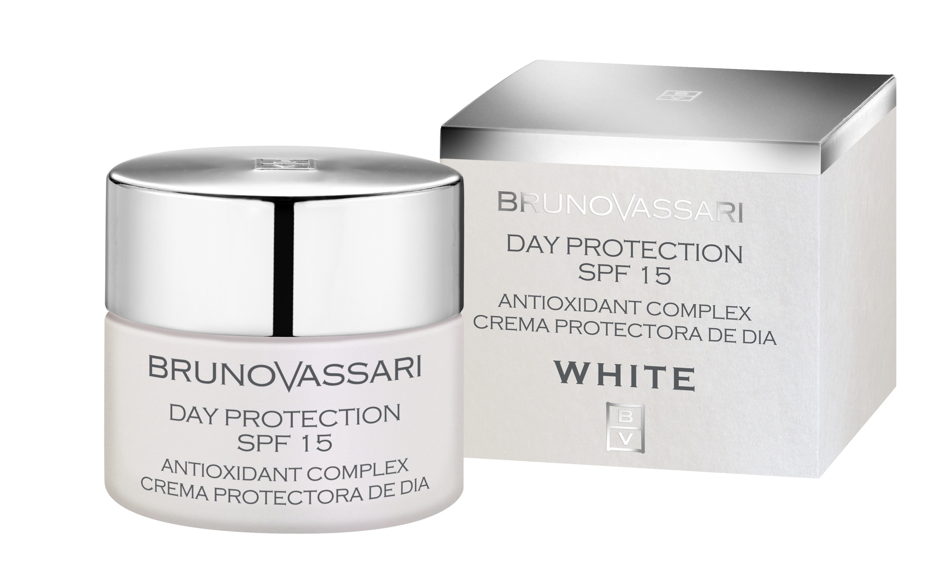 Crema Zilnica cu Protectie Solara SPF15 Pentru Ten cu Probleme Pigmentare 50 ml - White Day Protection SPF 15 - Bruno Vassari