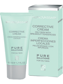 Tratament Localizat Pentru Ten Gras/Uleios cu Imperfectiuni 50ml - Corrective Cream Pure Solution - Bruno Vassari