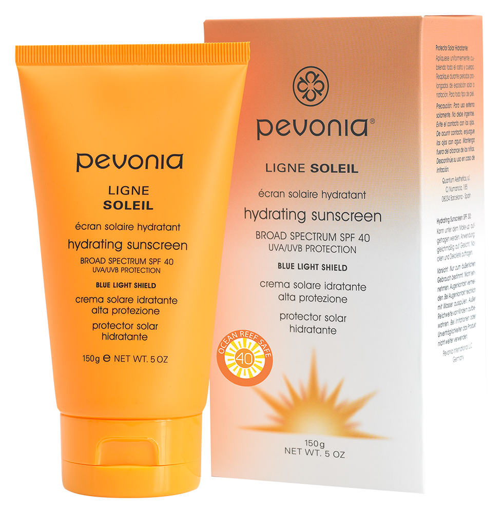 Crema hidratanta cu protectie solara SPF40 150ml - Hydrating Sunscreen Broad Spectrum SPF40 - PEVONIA