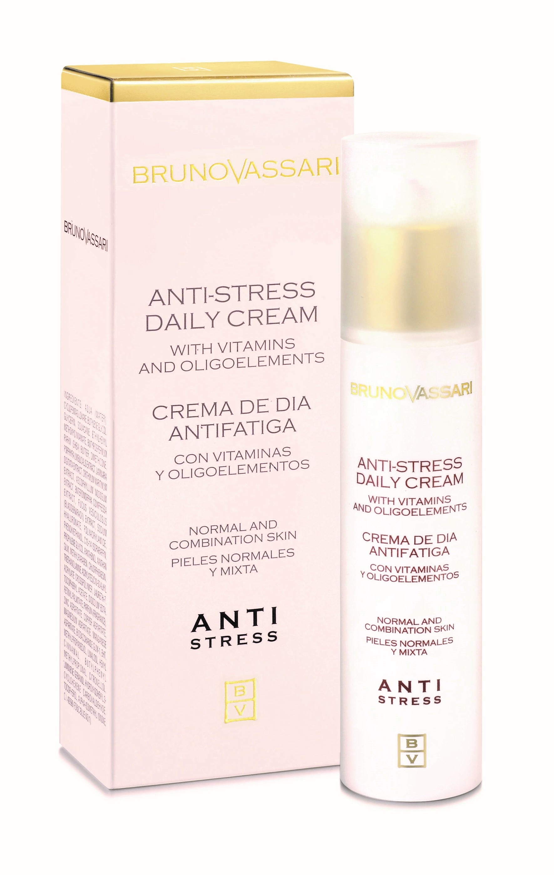 Crema de Zi Anti-Oboseala Pentru Ten Normal si Mixt 50ml - Anti-Stress Daily Cream - Bruno Vassari