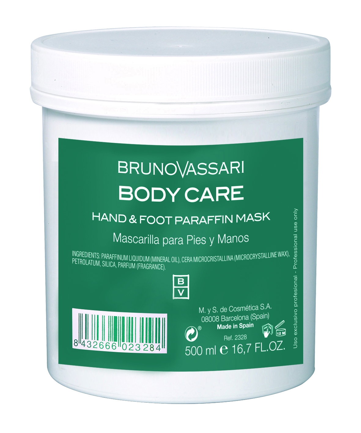 Masca cu Parafina Pentru Maini si Picioare 500ml - Body Care Hand & Foot Paraffin Mask - Bruno Vassari