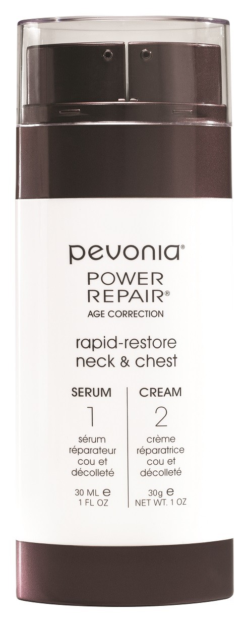 Tratament 2 in 1 pentru Refacerea Pielii 60ml - Power Repair Rapid-Restore Neck & Chest - PEVONIA